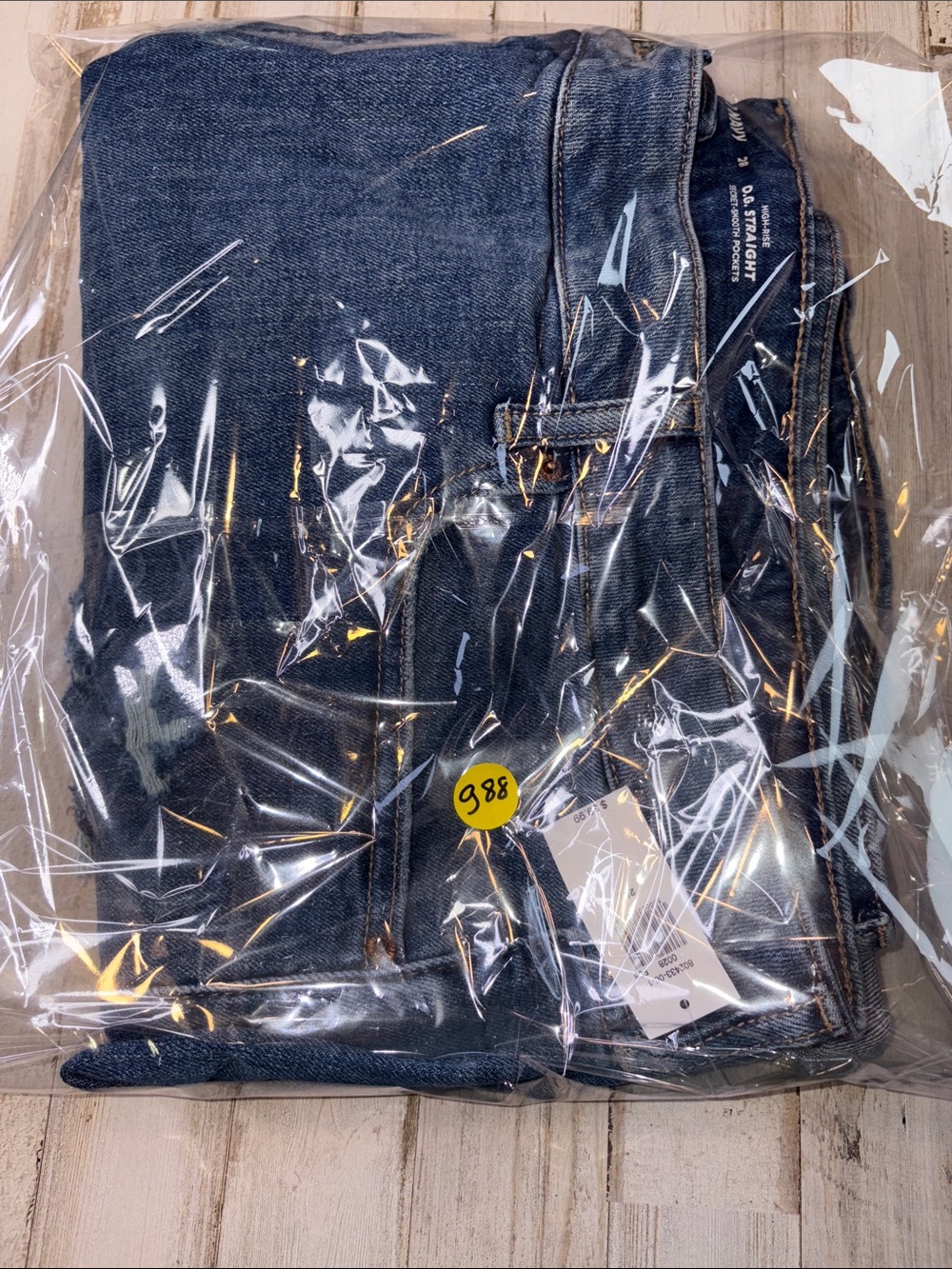 Old Navy O.G. High-rise Blue Denim Roll-Cuff Women's Shorts Plus Size 28 NWT! - Picture 16 of 16